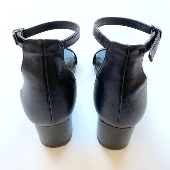 Steve Madden Womens Irenee Black Sandals Size 8.5 Block Heel 2.5" Ankle Strap - Picture 6 of 12